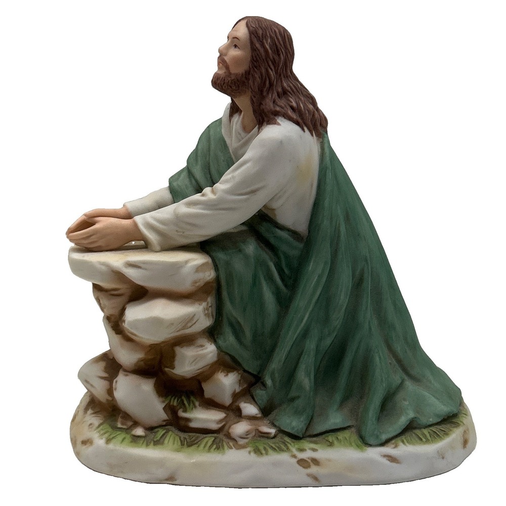 Home Interiors Greatest Stories Ever Told "IN THE GARDEN" Jesus Figurine #1495